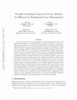 Research paper thumbnail of Globally Convergent Parallel Coordinate Descent Newton Method Parallel Coordinate Descent Newton Method for Efficient `1-Regularized Minimization