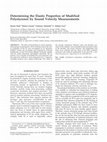 Research paper thumbnail of Determining the elastic properties of modified polystyrenes by sound velocity measurements