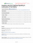 Research paper thumbnail of Impaired JAK-STAT Pathway Signaling in Leukocytes of Frail Elderly