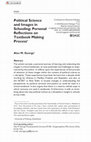 Research paper thumbnail of Political Science and Images in Schooling: Personal Reflections on Textbook Making Process*