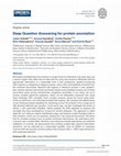 Research paper thumbnail of Deep Question Answering for protein annotation