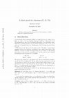 Research paper thumbnail of A short proof of a theorem of J.-E. Pin