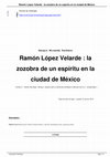 Research paper thumbnail of Ramón López Velarde: la zozobra de un espíritu en la ciudad de México