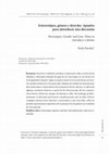 Research paper thumbnail of Estereotipos, género y derecho. Apuntes para introducir una discusión