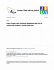 Research paper thumbnail of Effect of deep-frying at different temperature and time on sulfonamide residues in chicken meat-balls