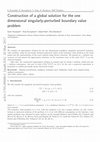 Research paper thumbnail of Construction of a global solution for the one dimensional singularly-perturbed boundary value problem