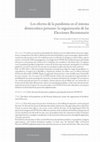 Research paper thumbnail of Los efectos de la pandemia en el sistema democrático peruano: la organización de las Elecciones Bicentenario