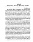 Research paper thumbnail of Fragmentos. Memória. Trajetória. História