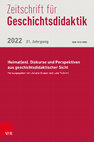 Research paper thumbnail of Juliane Brauer/ Lale Yildirim (Hrsg): Heimat(en). Diskurse und Perspektiven aus geschichtsdidaktischer Sicht (=Zeitschrift für Geschichtsdidaktik 21, 2022).