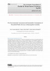 Research paper thumbnail of Pro-Environmental Assessment and Sustainable Consumption of Household Public Services in Barranquilla Colombia