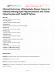 Research paper thumbnail of Clinical Outcomes of Metastatic Breast Cancer in Patients Having Both Pseudocirrhosis and Portal Hypertension with Evident Varices