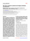 Research paper thumbnail of HIV clinic caregivers’ spiritual and religious attitudes and behaviors