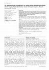 Research paper thumbnail of An algorithm for management of nasal caudal septal deformities