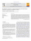 Research paper thumbnail of The willingness of farmers to engage with bioenergy and woody biomass production: A regional case study from Cumbria