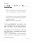 Research paper thumbnail of Aprendizaje y evaluación con TIC: un estado del arte