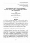 Research paper thumbnail of Factors Influencing Chinese International Students’ Strategic Language Learning at Ten Universities in the U.S.: A Mixed-Method Study