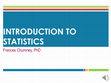 Research paper thumbnail of Introduction to Statistics