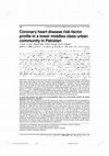 Research paper thumbnail of Coronary heart disease risk-factor profile in a lower middles class urban community in Pakistan