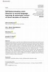 Research paper thumbnail of Self-determination mini-theories in second language learning: A systematic review of three decades of research