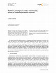 Research paper thumbnail of Machinery, Intelligence and Our Intentionality. Grounds for Establishing Paradoxical Discourses