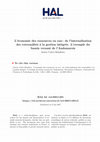 Research paper thumbnail of L'économie des ressources en eau : de l'internalisation des externalités à la gestion intégrée. L'exemple du bassin versant de l'Audomarois