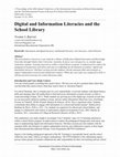 Research paper thumbnail of Digital and information literacies and the school library