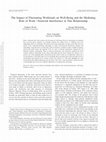 Research paper thumbnail of The impact of fluctuating workloads on well-being and the mediating role of work−nonwork interference in this relationship