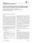 Research paper thumbnail of Clinical risk stratification of paediatric renal transplant recipients using C1q and C3d fixing of de novo donor-specific antibodies