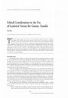 Research paper thumbnail of Ethical Considerations in the Use of Lentiviral Vectors for Genetic Transfer