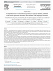 Research paper thumbnail of Comprehension of conventional gestures in typical children, children with autism spectrum disorders and children with language disorders