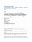 Research paper thumbnail of Secret conversation opportunities facilitate minority influence in virtual groups: The influence on majority power, information processing, and decision quality