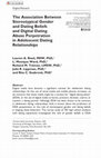 Research paper thumbnail of The Association Between Stereotypical Gender and Dating Beliefs and Digital Dating Abuse Perpetration in Adolescent Dating Relationships