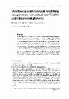 Research paper thumbnail of Developing mathematical modelling competence: conceptual clarification and educational planning