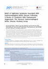 Research paper thumbnail of Relief of Night-time Symptoms Associated With Gastroesophageal Reflux Disease Following 4 Weeks of Treatment With Pantoprazole Magnesium: The Mexican Gastroesophageal Reflux Disease Working Group