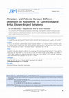 Research paper thumbnail of Physicians and Patients Measure Different Dimension on Assessment for Gastroesophageal Reflux Disease-related Symptoms