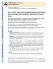 Research paper thumbnail of Effect of Body Weight and Esophageal Damage on the Severity of Gastroesophageal Reflux Symptoms. Mexican GERD Working Group