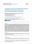 Research paper thumbnail of Graduate Courses in Occupational Therapy and International Classification of Functioning, Disability and Health