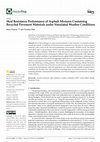 Research paper thumbnail of Skid Resistance Performance of Asphalt Mixtures Containing Recycled Pavement Materials under Simulated Weather Conditions