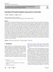 Research paper thumbnail of Soundspace VR: spatial navigation using sound in virtual reality