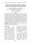 Research paper thumbnail of APPLICATION OF GEOGRAPHIC INFORMATION SYSTEM IN ASSESSING THE SUITABILITY OF THE CLIMATIC VARIABLES OF ADAMAWA STATE FOR THE PRODUCTION OF IRISH POTATOES