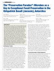 Research paper thumbnail of The “Preservation Paradox”: Microbes as a Key to Exceptional Fossil Preservation in the Kirkpatrick Basalt (Jurassic), Antarctica