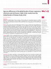 Research paper thumbnail of Age–sex differences in the global burden of lower respiratory infections and risk factors, 1990–2019: results from the Global Burden of Disease Study 2019