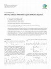 Research paper thumbnail of Blow-Up Solution of Modified-Logistic-Diffusion Equation