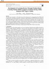 Research paper thumbnail of Development of Learning Devices Through Problem Based Learning Models (PBM) to Improve Problem Solving Ability Students SMP Negeri 5 Stabat