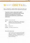 Research paper thumbnail of Enemmän tulosta vähemmällä väellä?" : työhyvinvoinnin ja tuloksellisuuden väliset haasteet kuntasektorilla esimiesten, henkilöstöammattilaisten ja henkilöstön kokemana