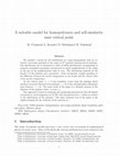 Research paper thumbnail of A solvable model for homopolymers and self-similarity near the critical point