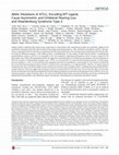 Research paper thumbnail of Allelic Mutations of KITLG, Encoding KIT Ligand, Cause Asymmetric and Unilateral Hearing Loss and Waardenburg Syndrome Type 2