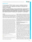 Research paper thumbnail of A homozygous FITM2 mutation causes a deafness-dystonia syndrome with motor regression and signs of ichthyosis and sensory neuropathy