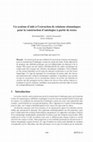 Research paper thumbnail of Un système d'aide à l'extraction de relations sémantiques pour la construction d'ontologies à partir de textes