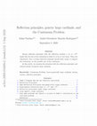 Research paper thumbnail of Reflection Principles, Generic Large Cardinals, and the Continuum Problem